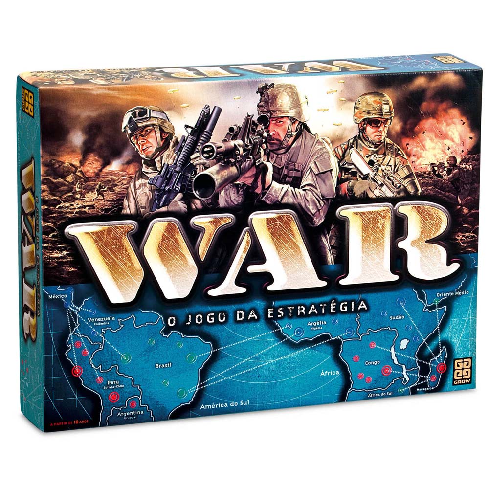 JOGO - WAR - O jogo de estratégia War - GROW. Marcas do
